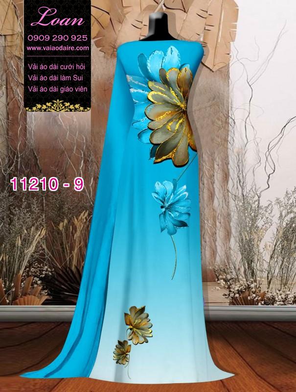 Vải áo dài hoa 3D Vải áo dài hoa 3D