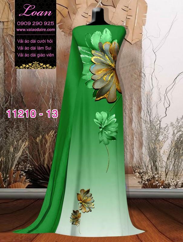 Vải áo dài hoa 3D Vải áo dài hoa 3D