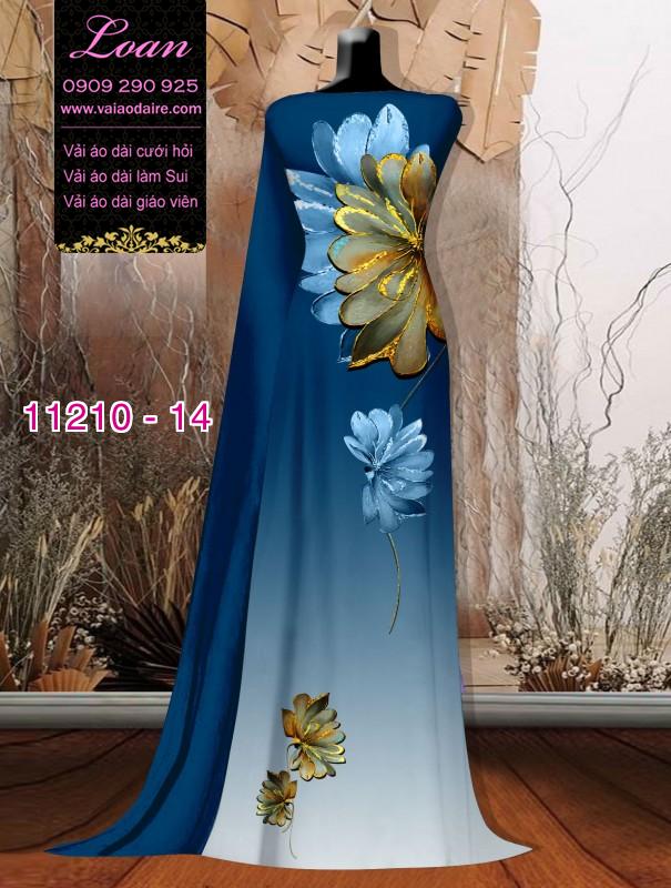 Vải áo dài hoa 3D Vải áo dài hoa 3D