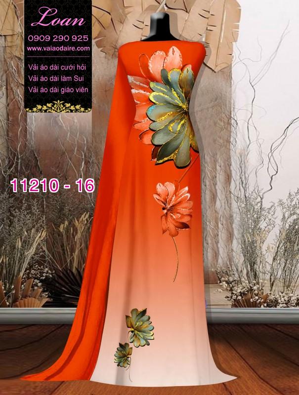 Vải áo dài hoa 3D Vải áo dài hoa 3D