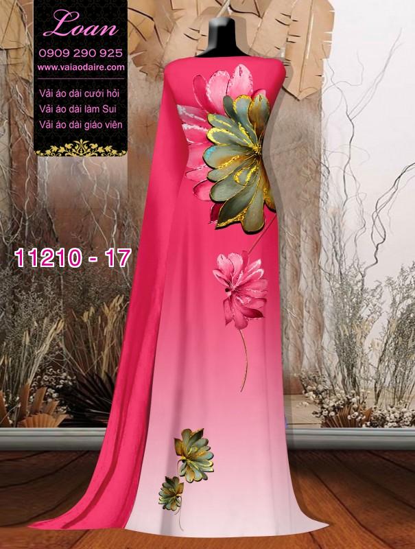 Vải áo dài hoa 3D Vải áo dài hoa 3D