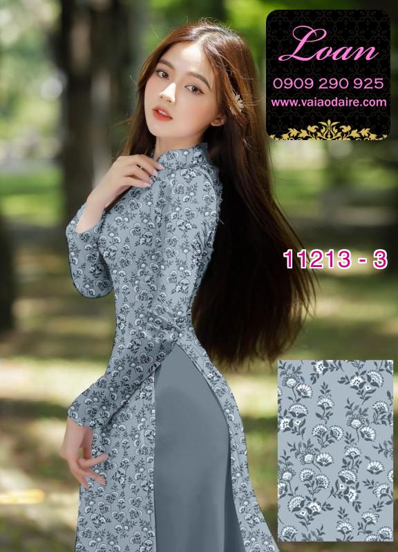 Vải áo dài hoa nhí Vải áo dài hoa nhí
