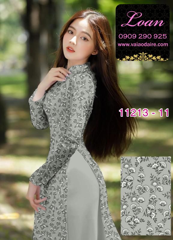 Vải áo dài hoa nhí Vải áo dài hoa nhí