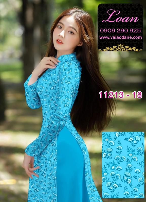 Vải áo dài hoa nhí Vải áo dài hoa nhí