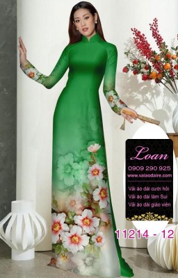 Vải áo dài hoa nhí-22025