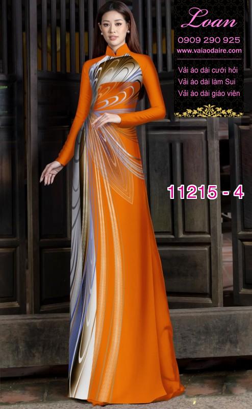 Vải áo dài hoa 3D