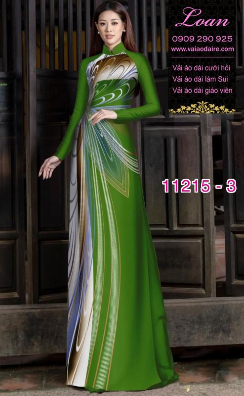 Vải áo dài hoa 3D