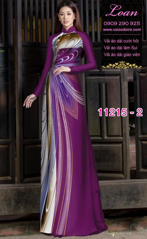 Vải áo dài hoa 3D