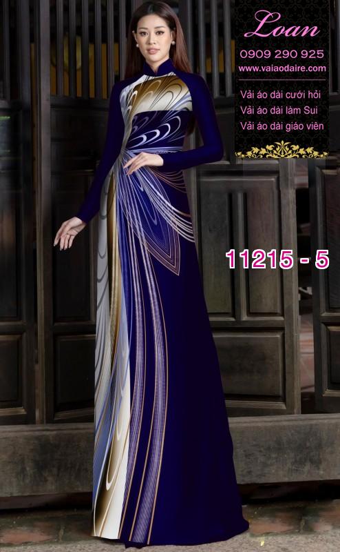 Vải áo dài hoa 3D