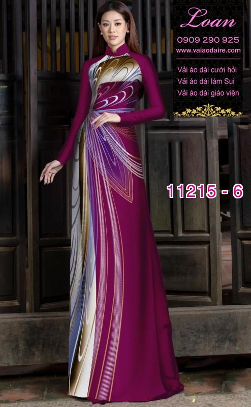 Vải áo dài hoa 3D