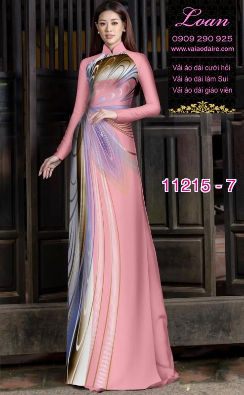 Vải áo dài hoa 3D