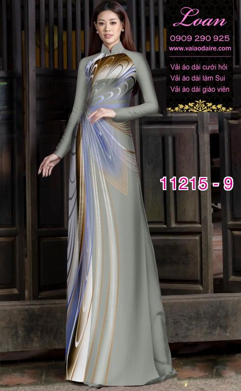 Vải áo dài hoa 3D