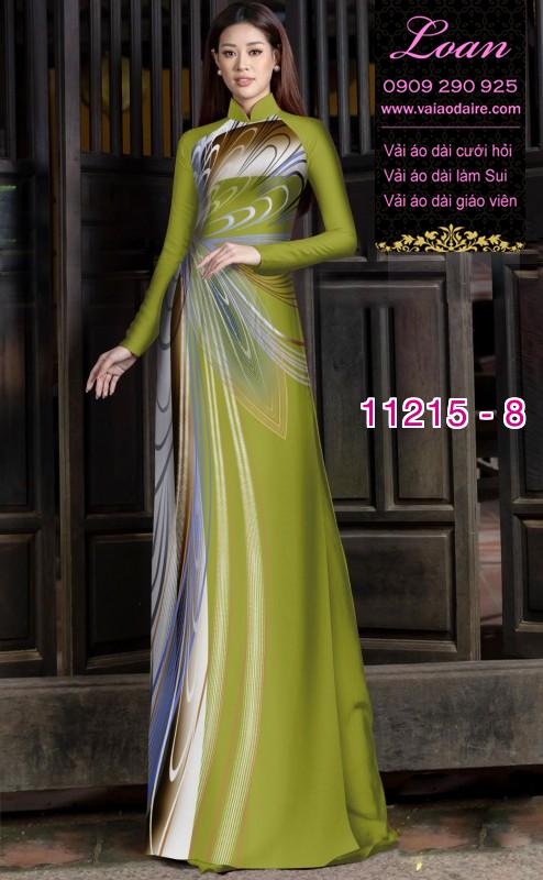 Vải áo dài hoa 3D