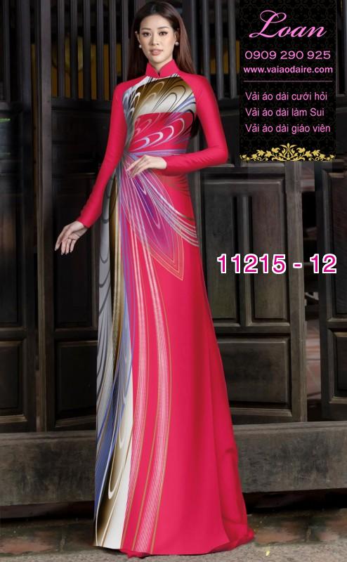 Vải áo dài hoa 3D