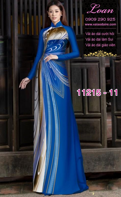 Vải áo dài hoa 3D