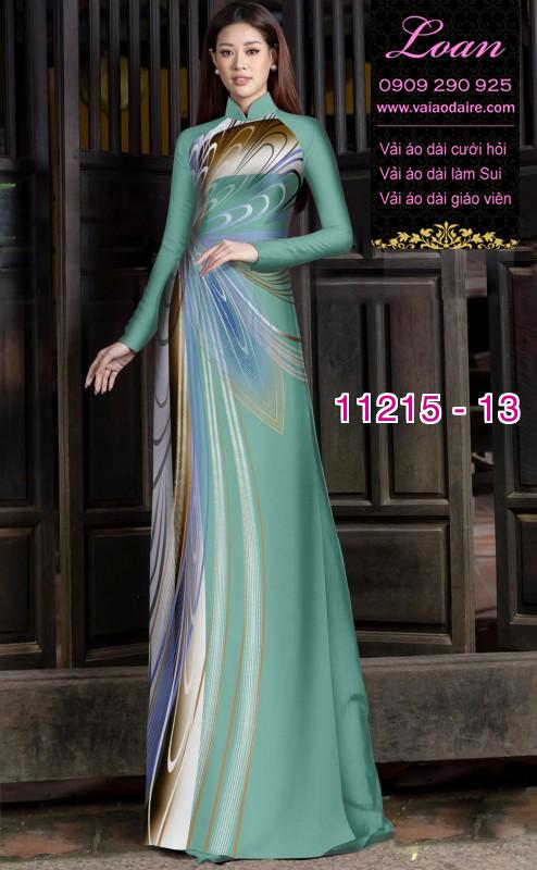 Vải áo dài hoa 3D