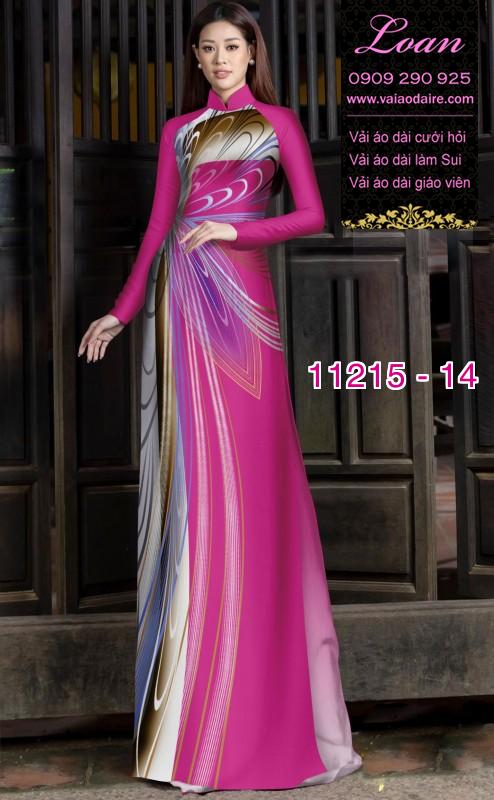 Vải áo dài hoa 3D