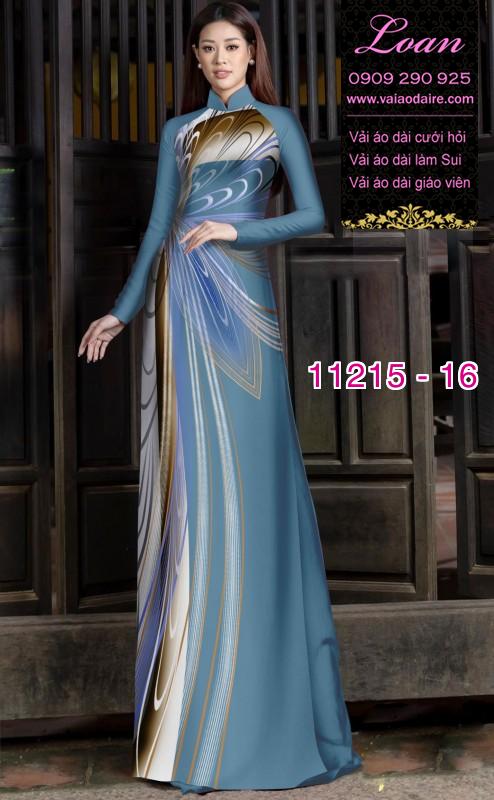 Vải áo dài hoa 3D