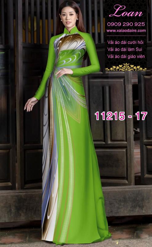 Vải áo dài hoa 3D