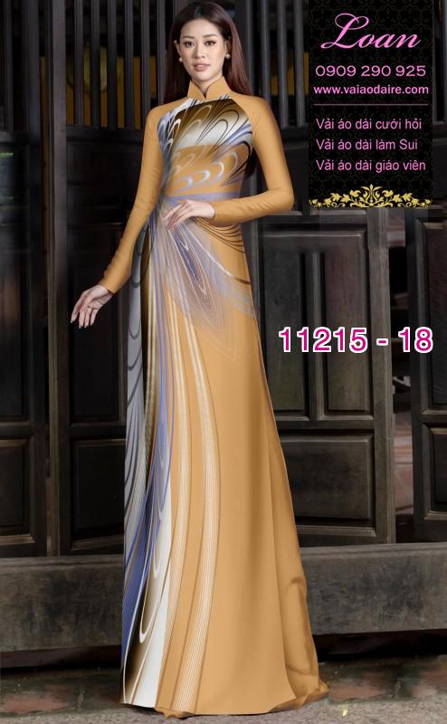 Vải áo dài hoa 3D