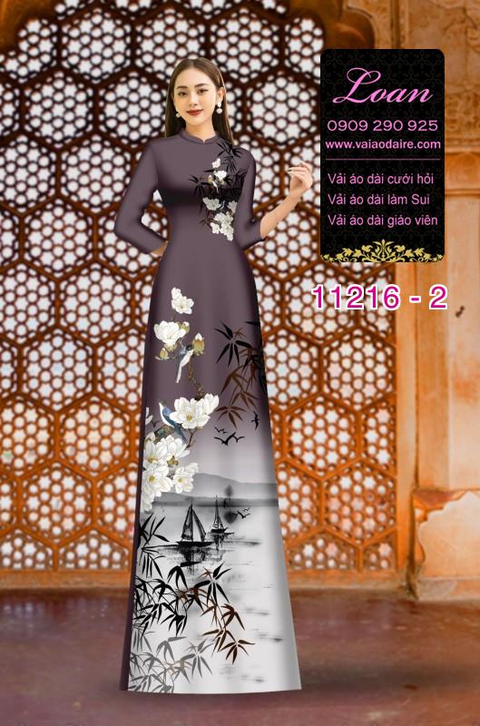 Vải áo dài phong cảnh