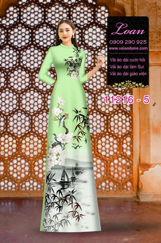 Vải áo dài phong cảnh
