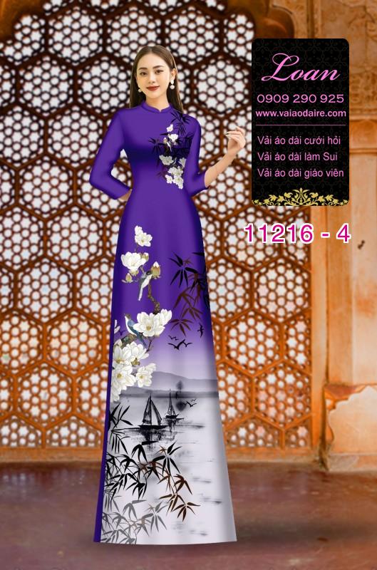 Vải áo dài phong cảnh
