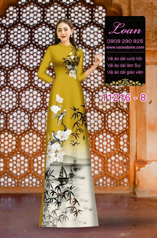 Vải áo dài phong cảnh