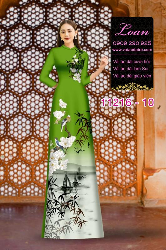 Vải áo dài phong cảnh