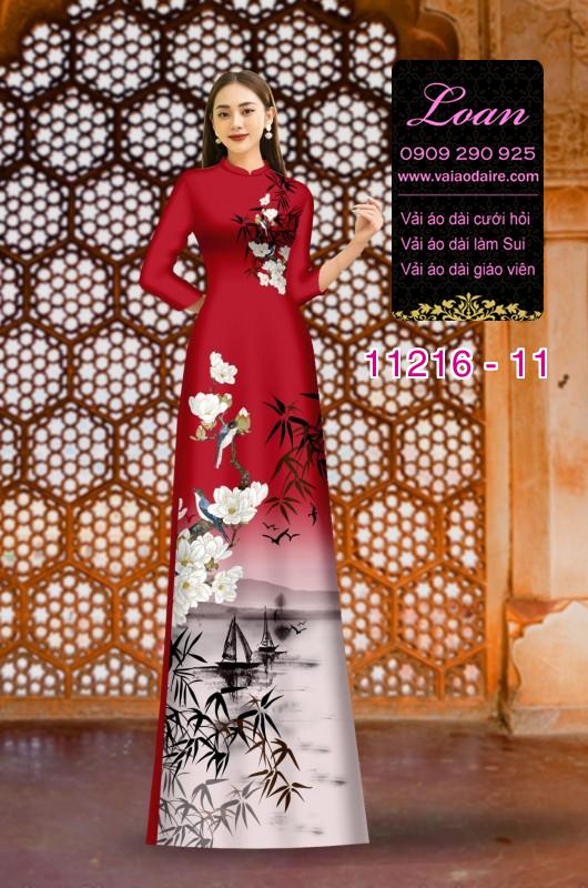 Vải áo dài phong cảnh