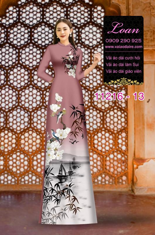 Vải áo dài phong cảnh