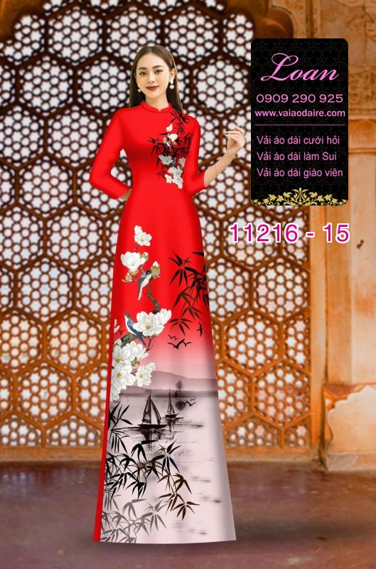 Vải áo dài phong cảnh