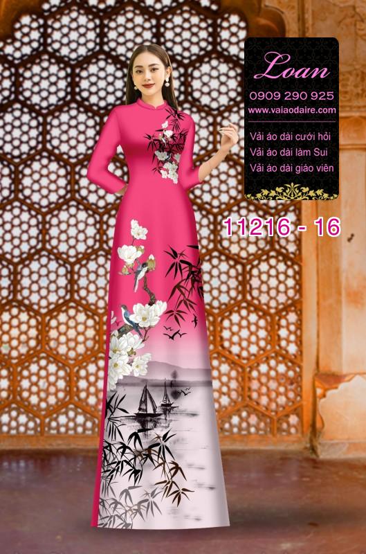 Vải áo dài phong cảnh