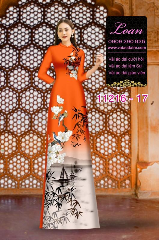 Vải áo dài phong cảnh