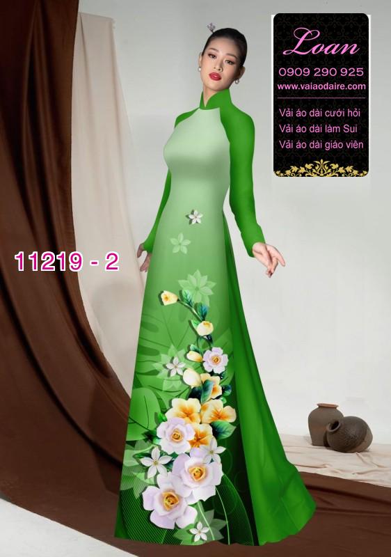 Vải áo dài hoa 3D Vải áo dài hoa 3D