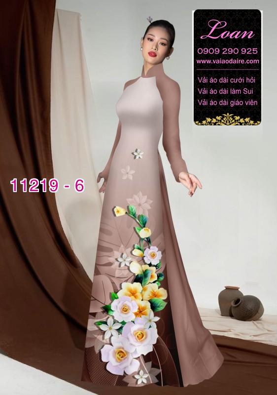 Vải áo dài hoa 3D Vải áo dài hoa 3D