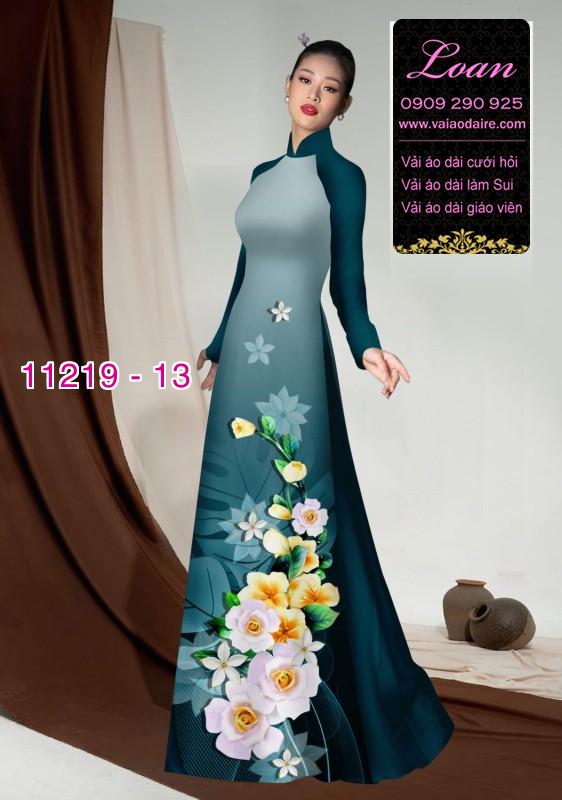 Vải áo dài hoa 3D Vải áo dài hoa 3D
