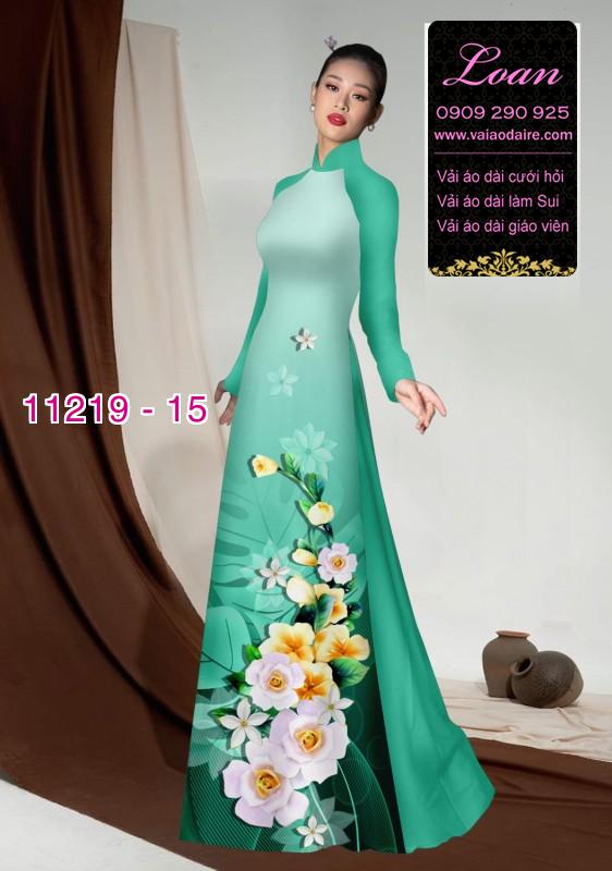 Vải áo dài hoa 3D Vải áo dài hoa 3D