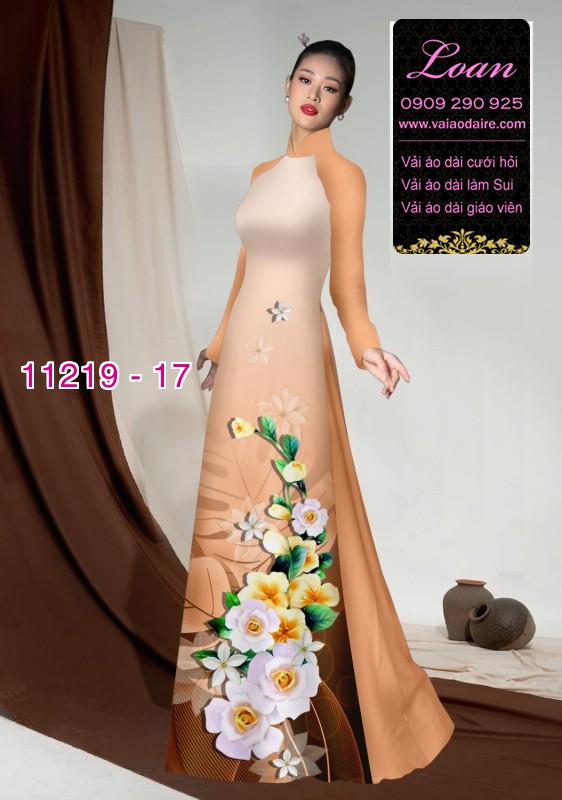 Vải áo dài hoa 3D Vải áo dài hoa 3D