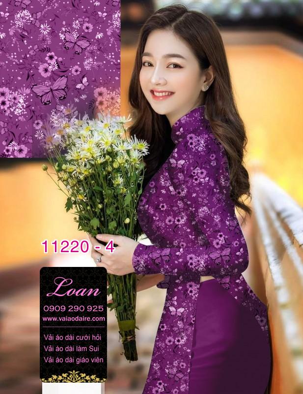 Vải áo dài hoa nhí