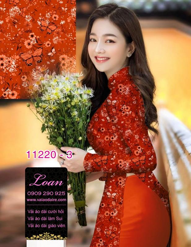 Vải áo dài hoa nhí