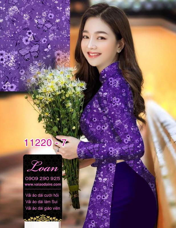 Vải áo dài hoa nhí