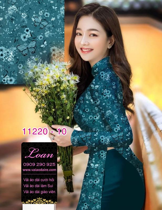 Vải áo dài hoa nhí