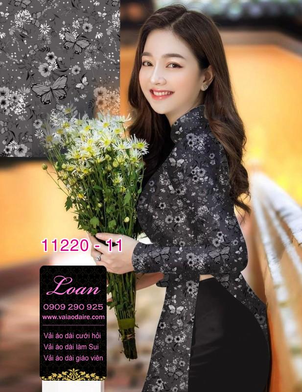 Vải áo dài hoa nhí