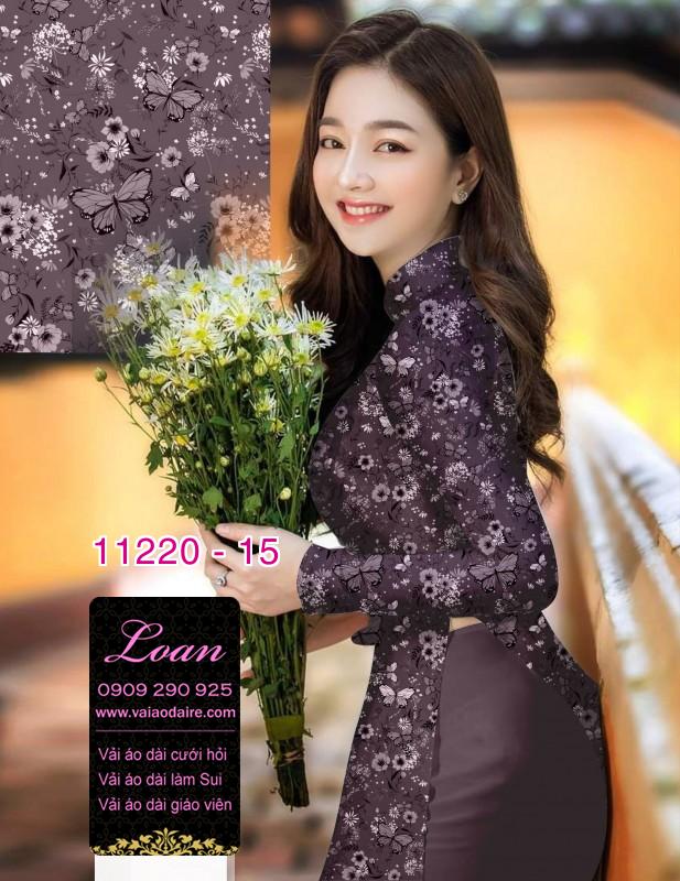 Vải áo dài hoa nhí