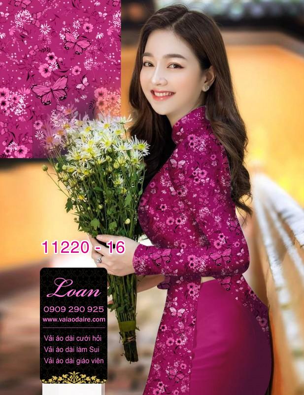 Vải áo dài hoa nhí