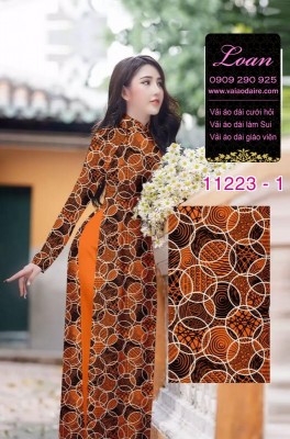 Vải áo dài hoa nhỏ-DT 11223