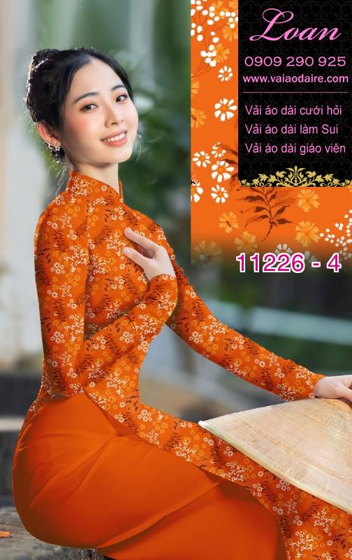 Vải áo dài hoa nhí