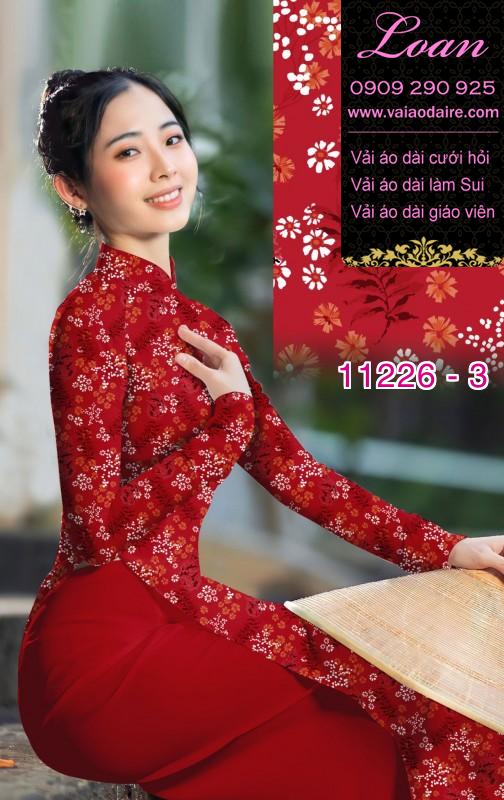 Vải áo dài hoa nhí