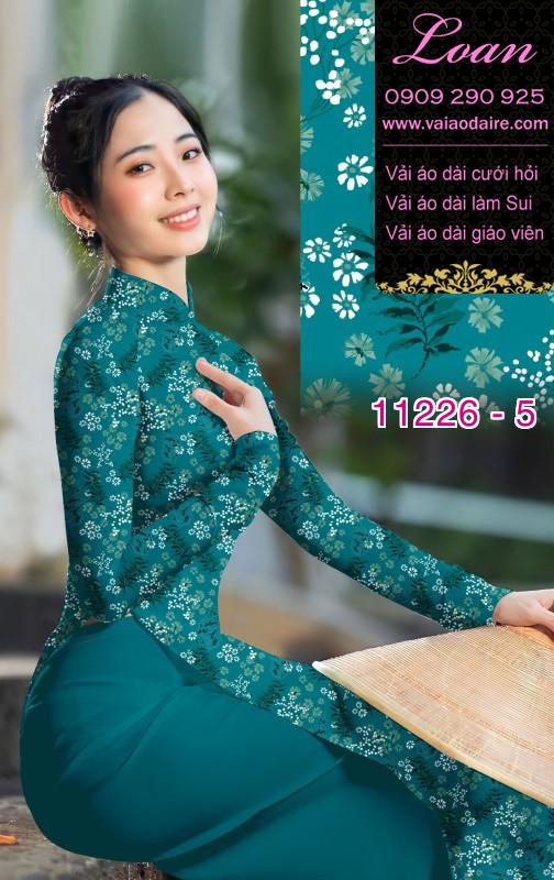 Vải áo dài hoa nhí